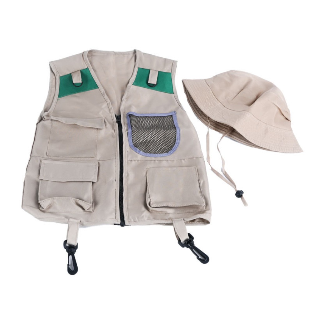 Kids Outdoor Adventure Kit - Summer Clothing Kids Explorer Vest Tool