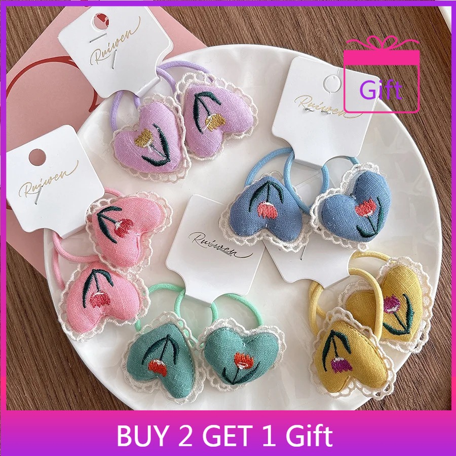Kids Outdoor Outfit - Kids Hair Ties Winter Fabric Handmade