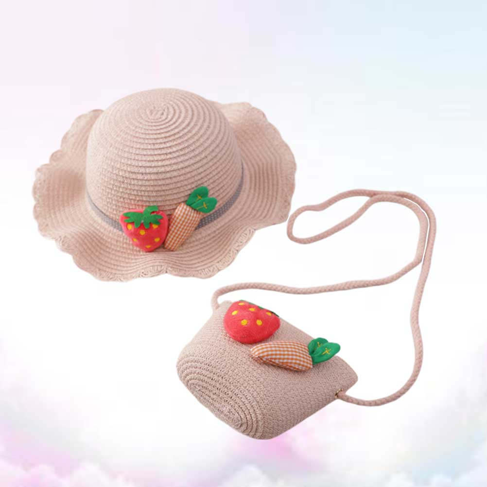 Play Kids Outdoor - 1Set Kids Straw Sun Protection Hat