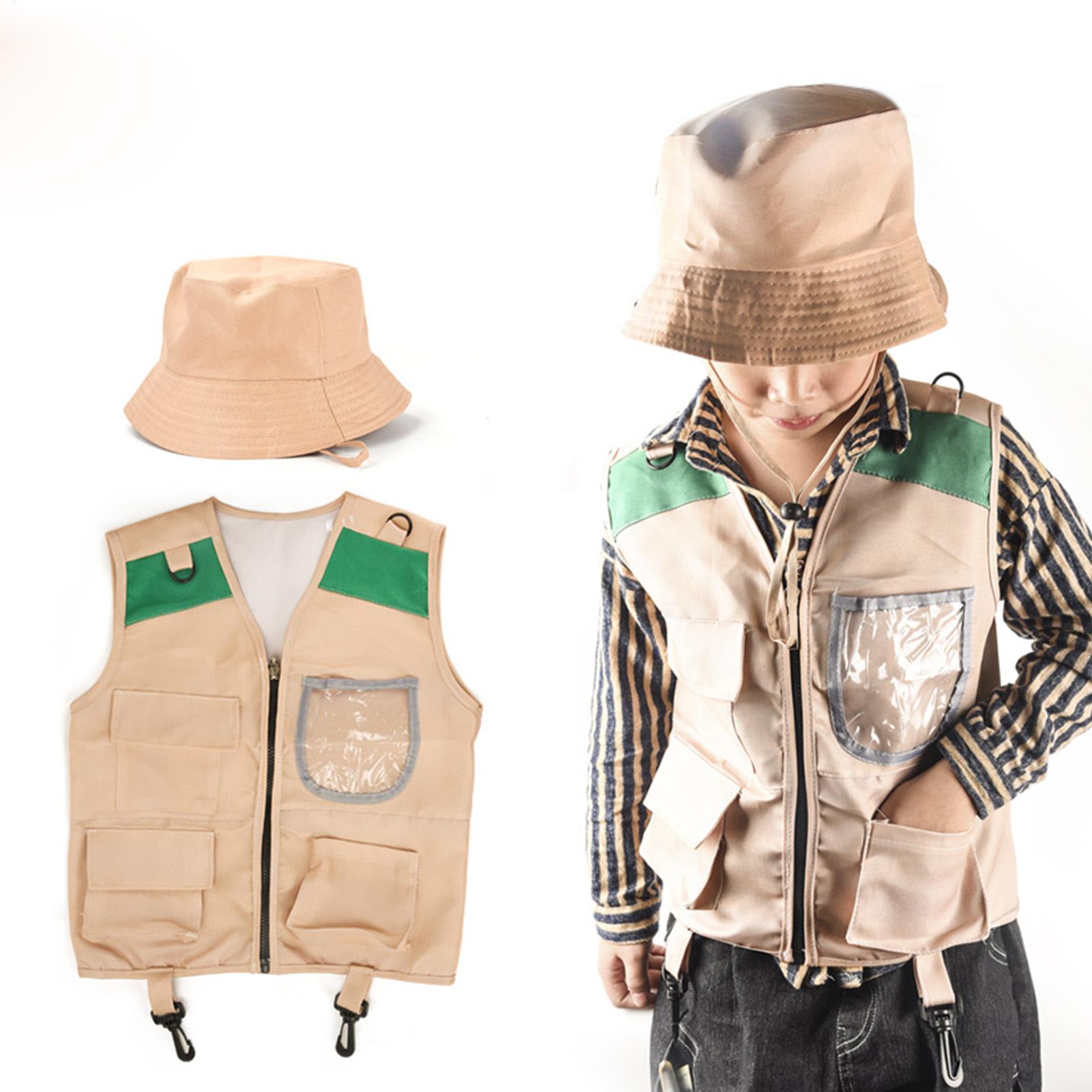 Kids Outdoor Adventure Kit - Kids Explorer hat and vest Costume