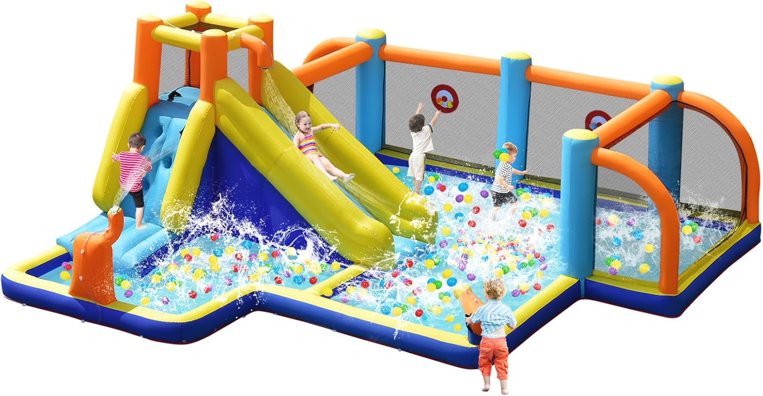 Kids Outdoor Slide - Giant Inflatable Water Slide Bounce House