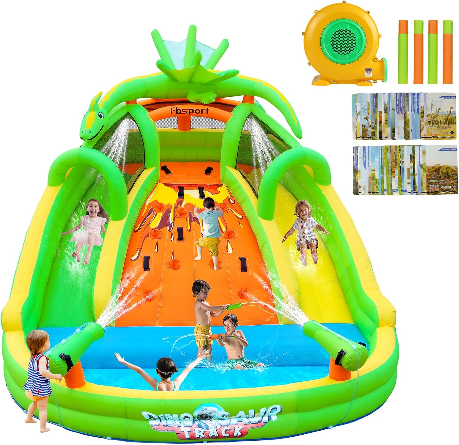 Kids Outdoor Slide - Kids Inflatable Bounce House with Slide,