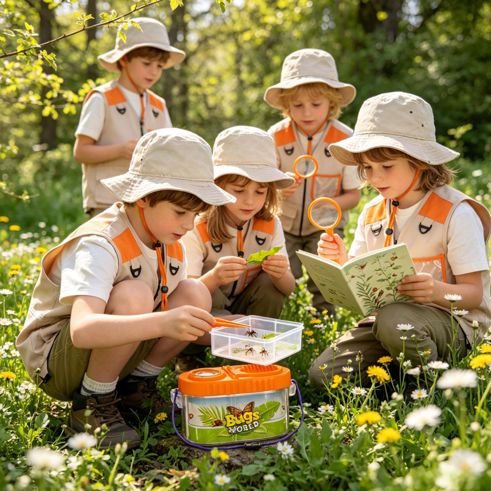 Kids Outdoor Adventure Kit - Kids Adventure Kit With Magnifying Glass