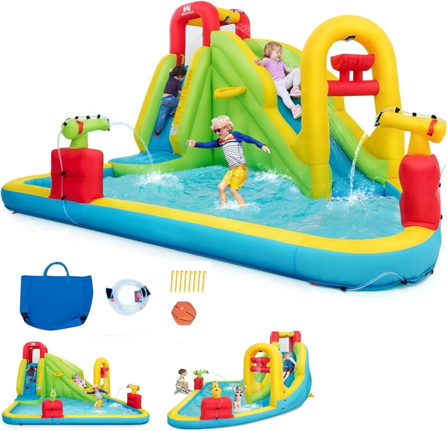 Kids Outdoor Slide - Mega Inflatable Water Park Bouncy Castle