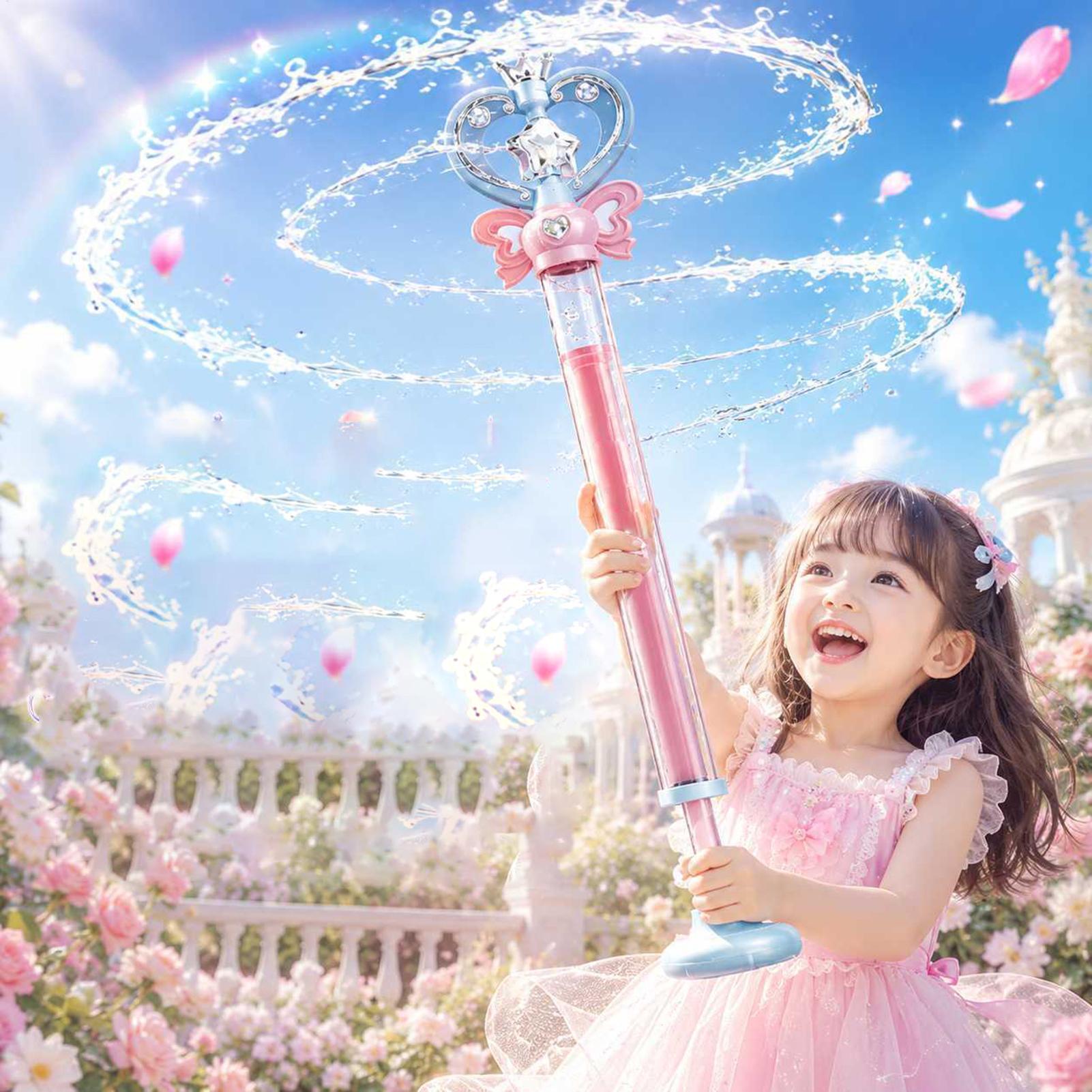 Kids Outdoor Games For Party - Water Soaker Fairy Wand Design Pull-Out