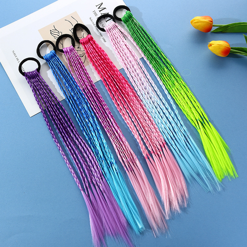 Kids Outdoor Decor - 1 PCS New Girls Colorful Wigs