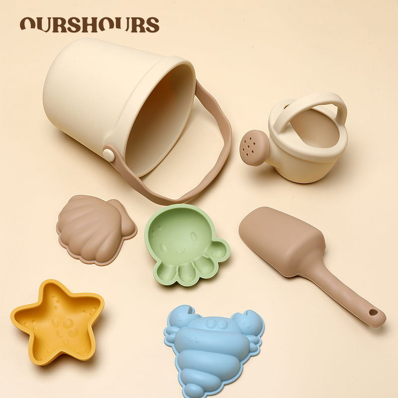 7Pcs Kids Silicone Beach Toys  - огляд і ціна Kids Outdoor Toy Storage