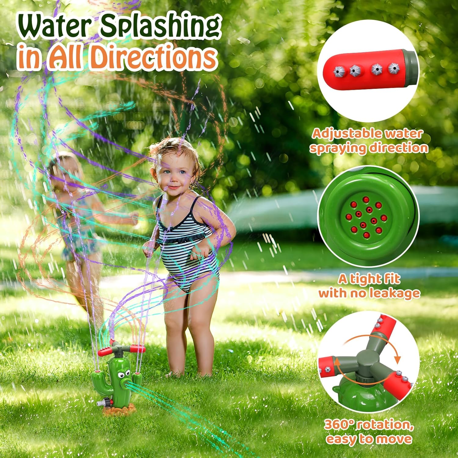 Water Spray Toy Cactus Sprinkl - огляд і ціна Kids Outdoor Yard Toys