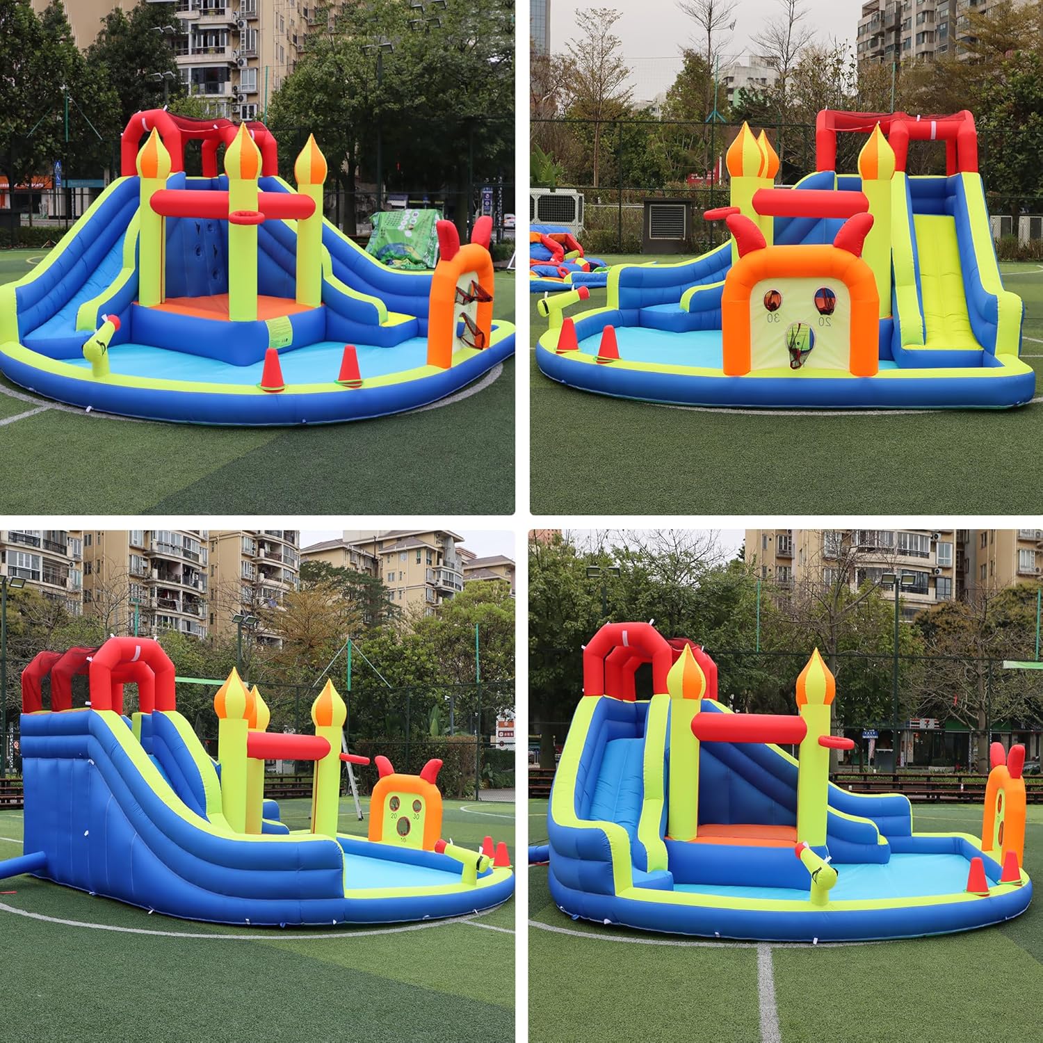 Kids Jumping Castle with Two L - огляд і ціна Kids Outdoor Slide