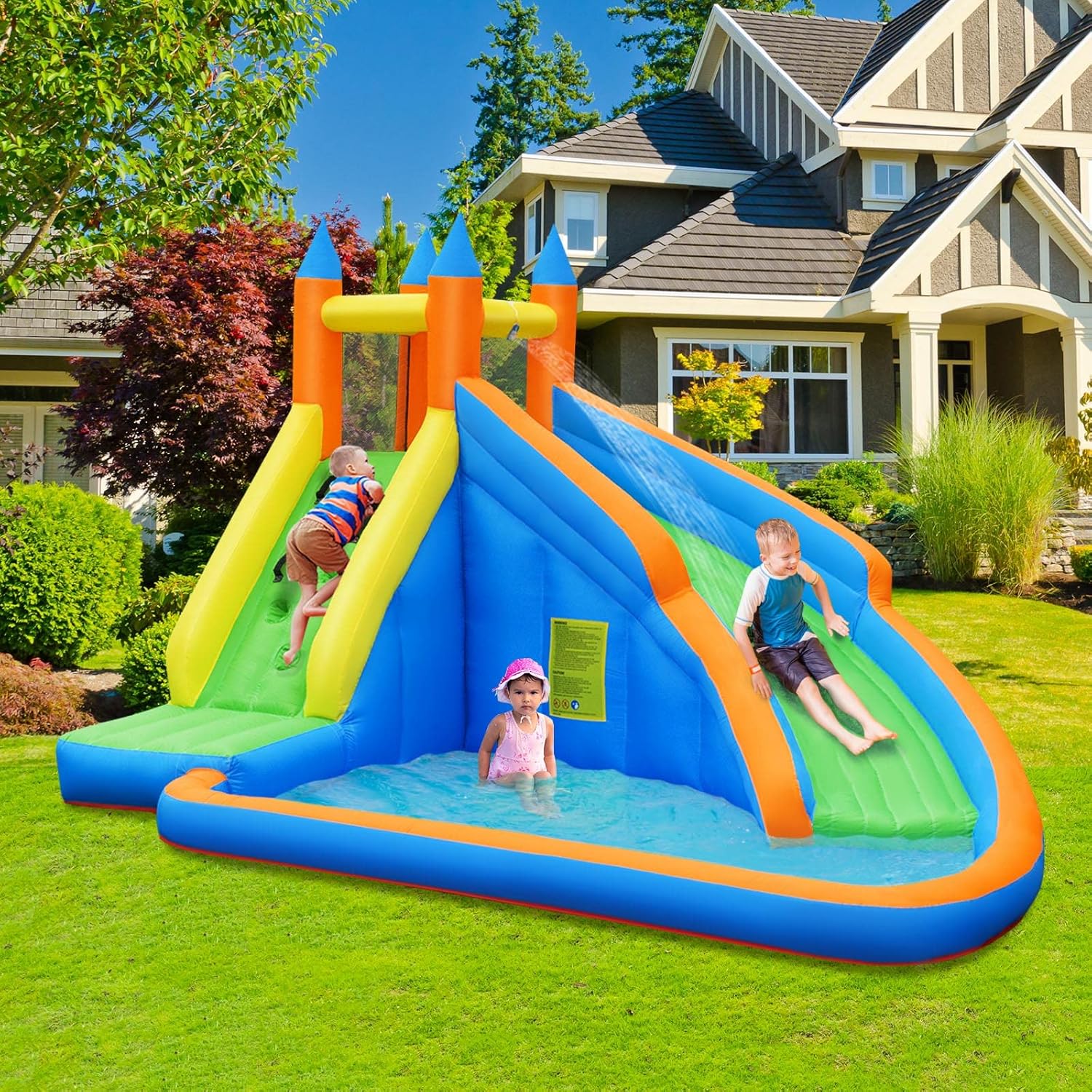 Giant Inflatable Water Park Bo - огляд і ціна Kids Outdoor Slide