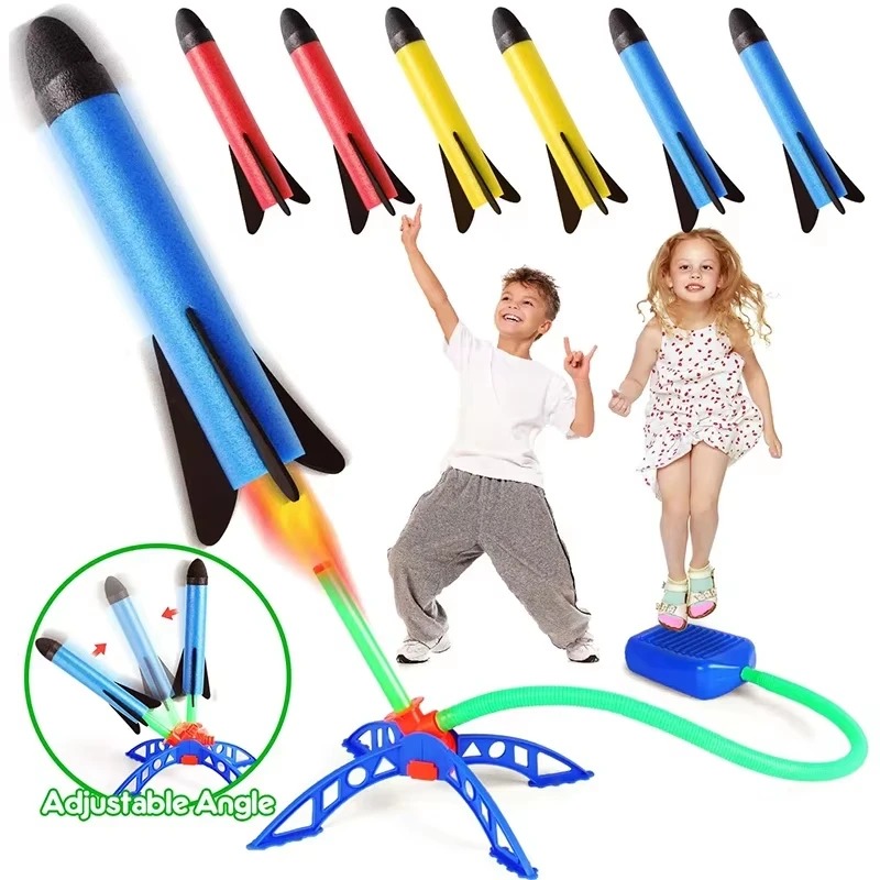 Air Rocket Foot Pump Launcher  - огляд і ціна Kids Outdoor Jumping Toys