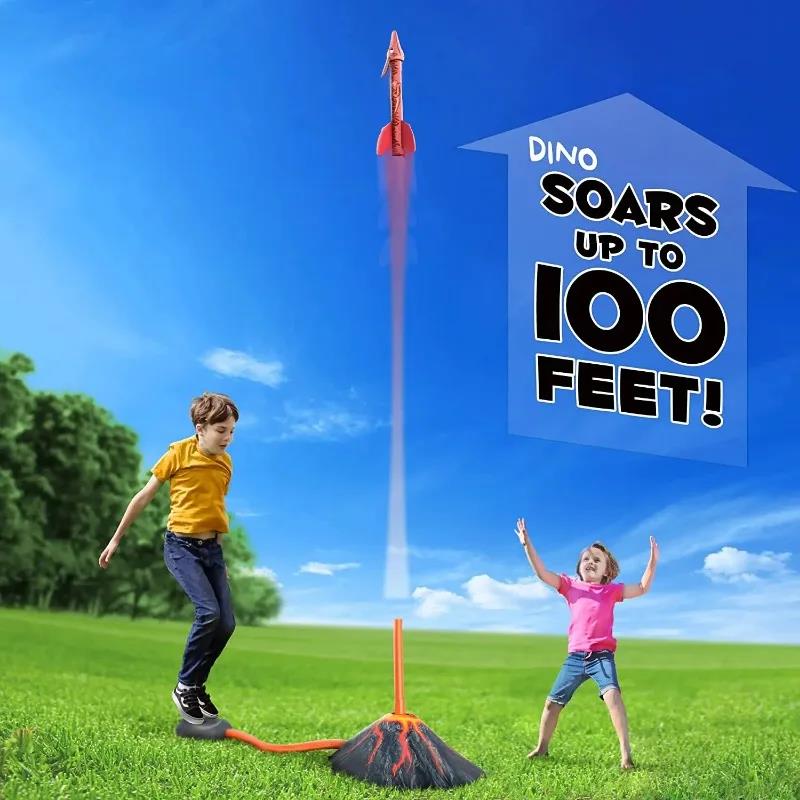 Flying Dinosaur Rocket Launche - огляд і ціна Kids Outdoor Jumping Toys