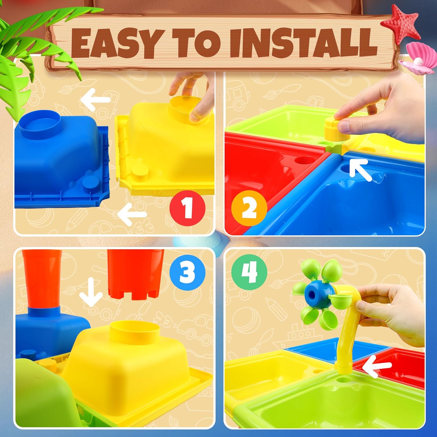 25 Pcs Summer Water Table for  - огляд і ціна Kids Outdoor Activity Toys
