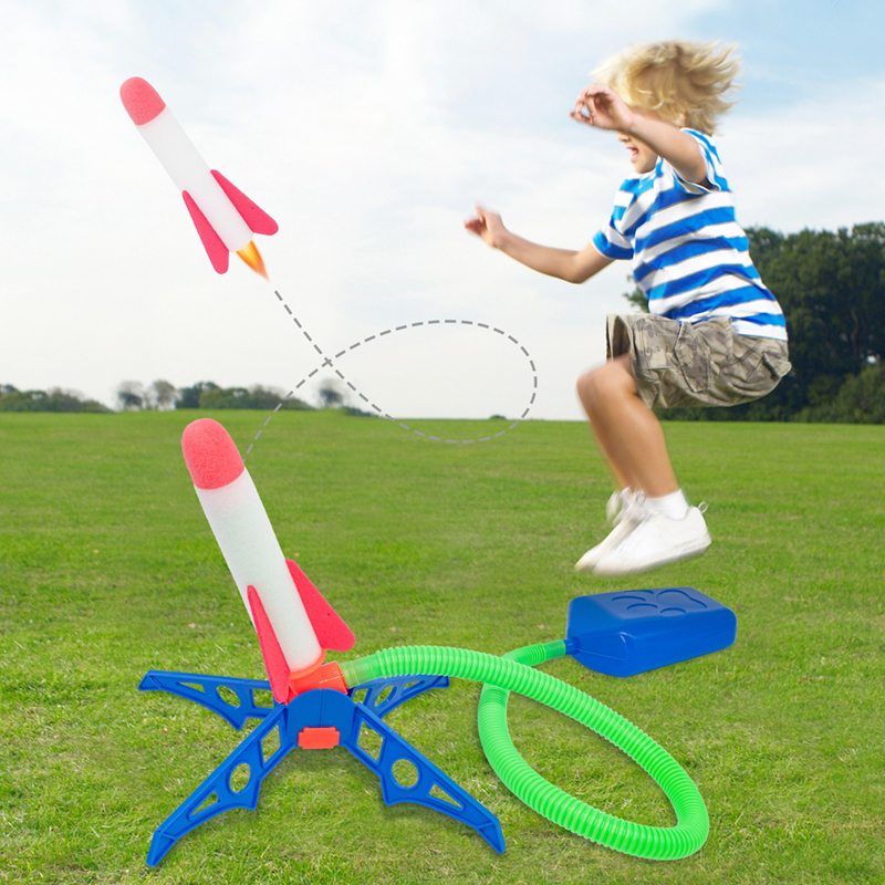 Kids Foot Pedal Air Pump Rocke - огляд і ціна Kids Outdoor Jumping Toys