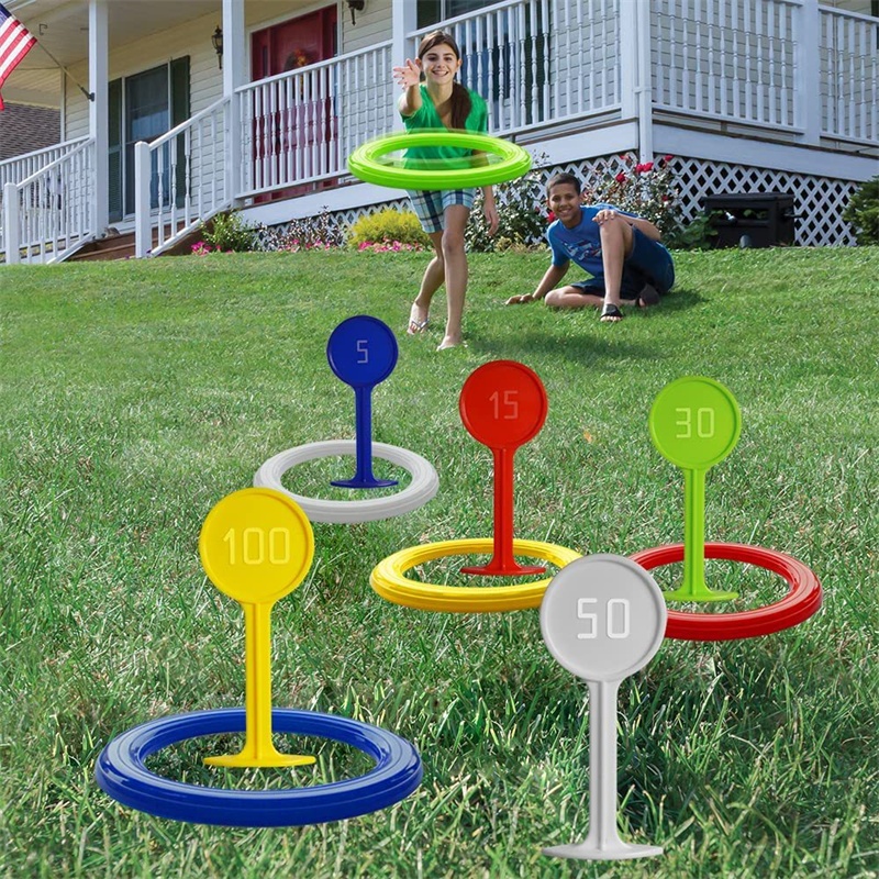 Plastic Ring Toss Game for Kid - огляд і ціна Kids Outdoor Yard Toys