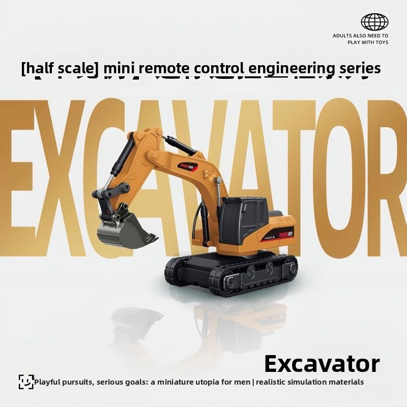 1:64 Metal RC Engineering Car  - огляд і ціна Kids Outdoor Excavator