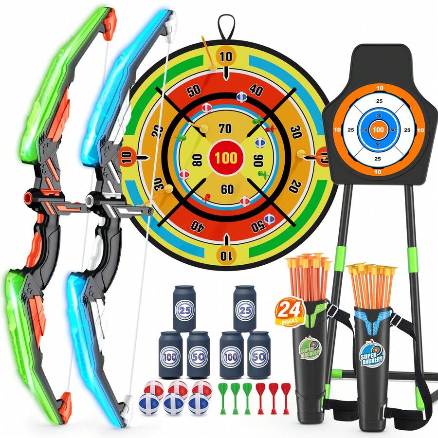 2 Pack Kids Bow And Arrow With - огляд і ціна Kids Outdoor Archery Set