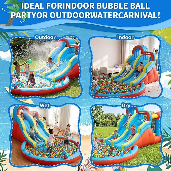 All-Season 8-in-1 Inflatable W - огляд і ціна Kids Outdoor Slide