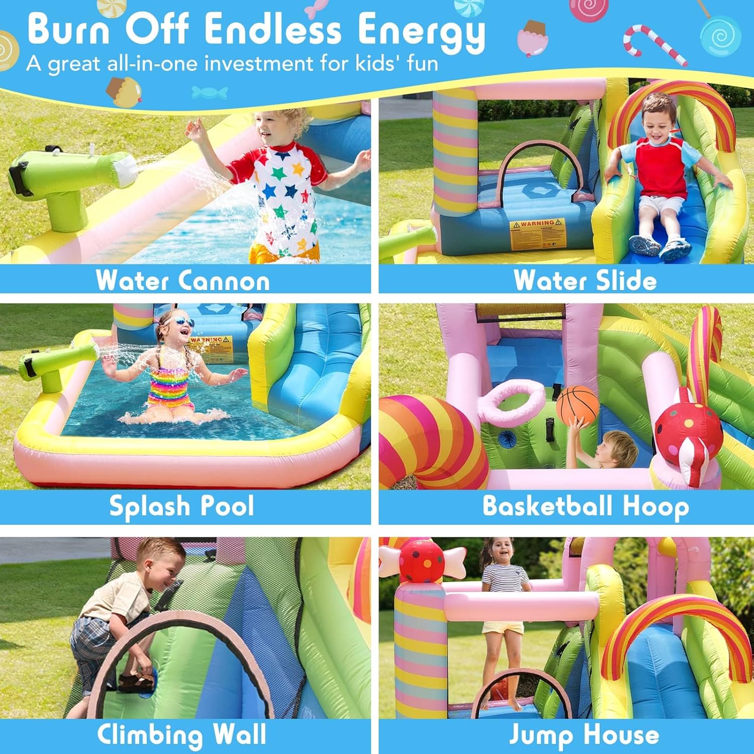 Kids Inflatable Water Slide Bo - огляд і ціна Kids Outdoor Slide