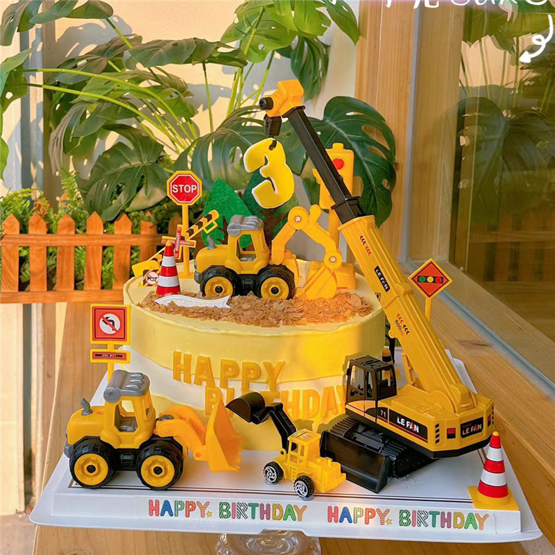 Excavator Crane Tractor Cake T - огляд і ціна Kids Outdoor Excavator