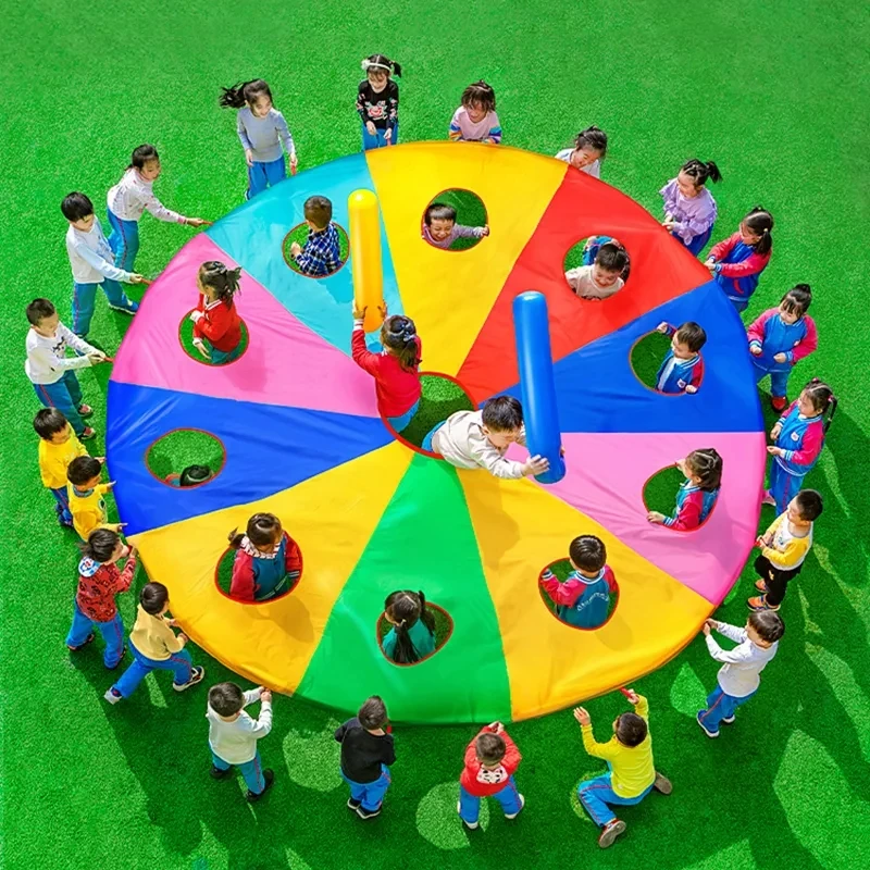 Rainbow Parachute Knock Gopher - огляд і ціна Kids Outdoor Games For Party