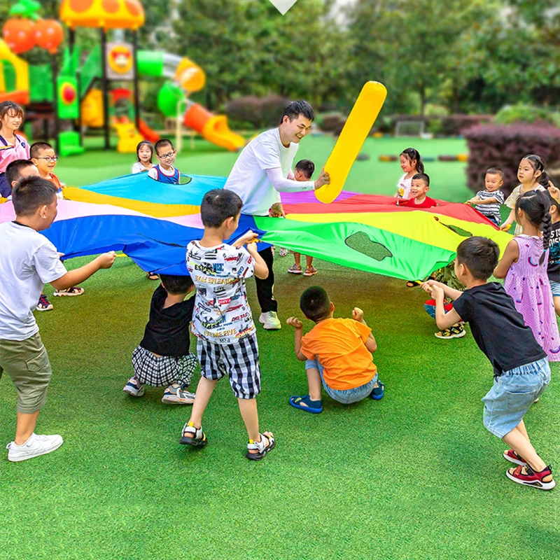 Rainbow Parachute Knock Gopher - огляд і ціна Kids Outdoor Games For Party