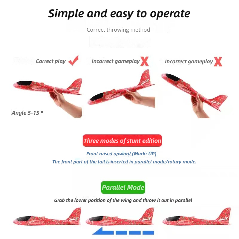 48cm Large Foam Airplane Child - огляд і ціна Play Kids Outdoor