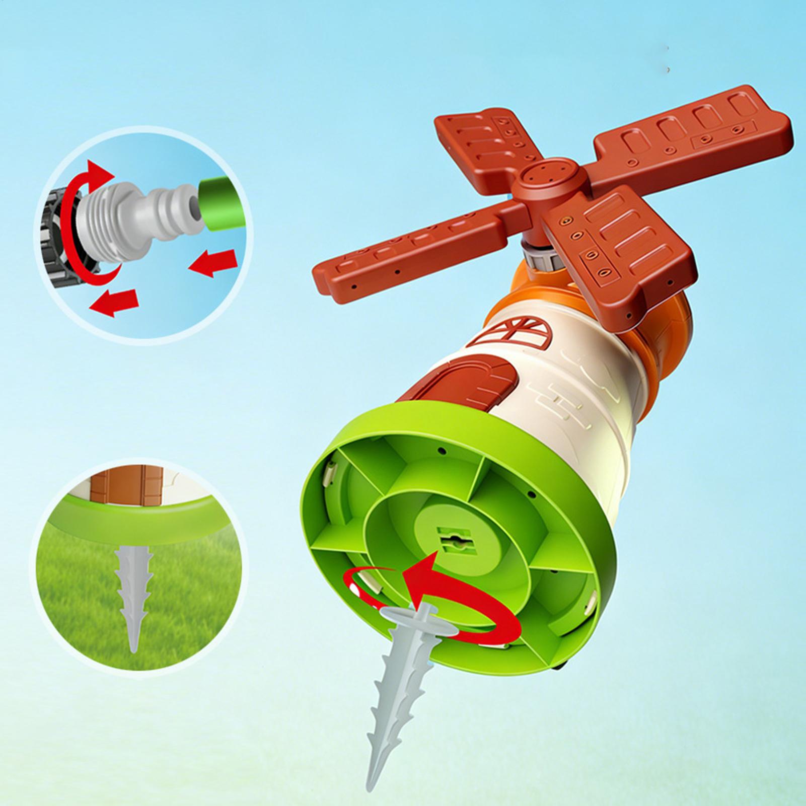 Kids Windmill Sprinkler Rotati - огляд і ціна Kids Outdoor Yard Toys