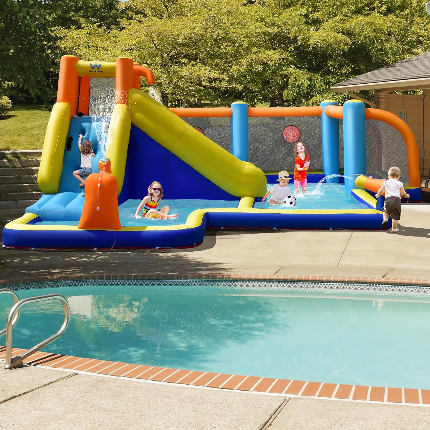Giant Inflatable Water Slide B - огляд і ціна Kids Outdoor Slide