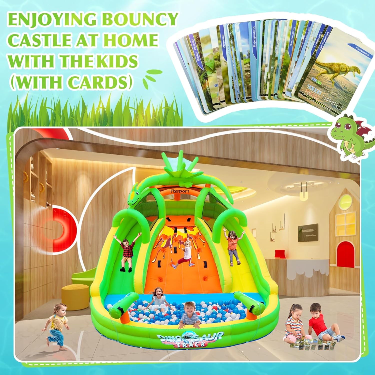 Kids Inflatable Bounce House w - огляд і ціна Kids Outdoor Slide