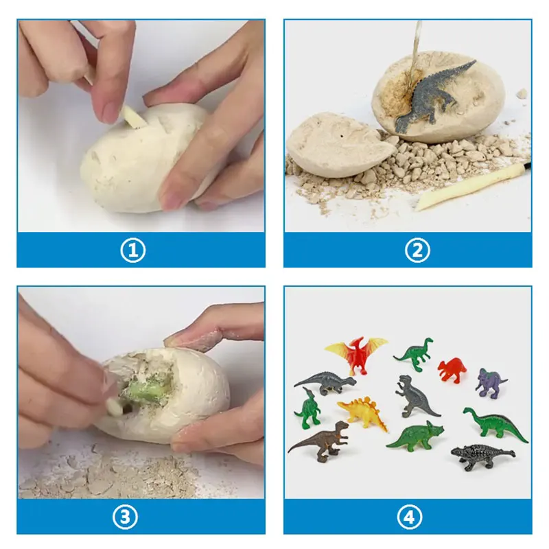 12PCS Archeological Dinosaur E - огляд і ціна Kids Outdoor Excavator