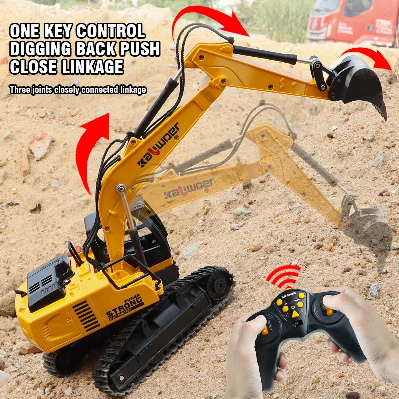 Huina Rc Excavator 1/24 9Ch Re - огляд і ціна Kids Outdoor Excavator