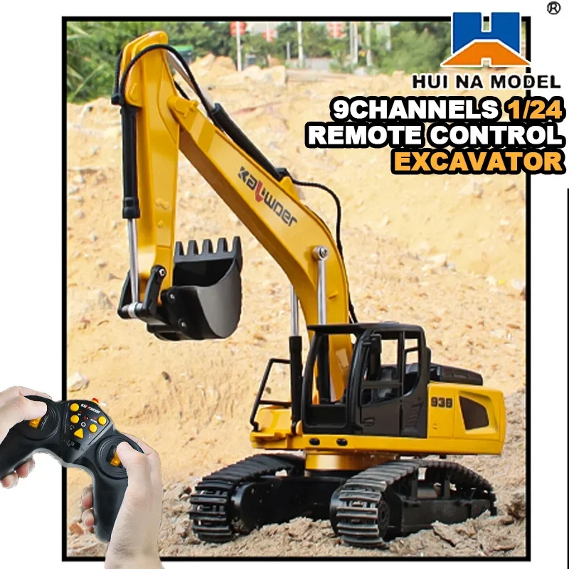 Huina Rc Excavator 1/24 9Ch Re - огляд і ціна Kids Outdoor Excavator