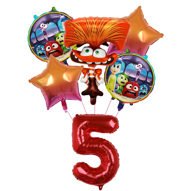 6pcs New Inside Out2 Balloons  - огляд і ціна Kids Outdoor Outfit