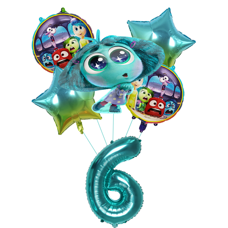 6pcs New Inside Out2 Balloons  - огляд і ціна Kids Outdoor Outfit