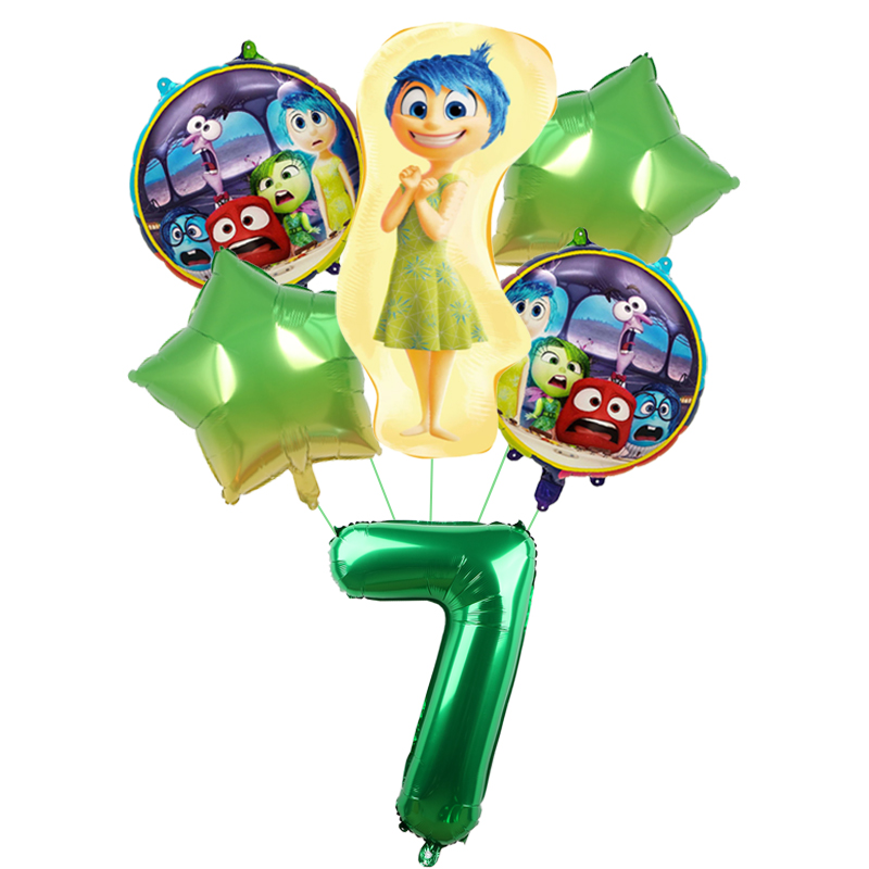 6pcs New Inside Out2 Balloons  - огляд і ціна Kids Outdoor Outfit