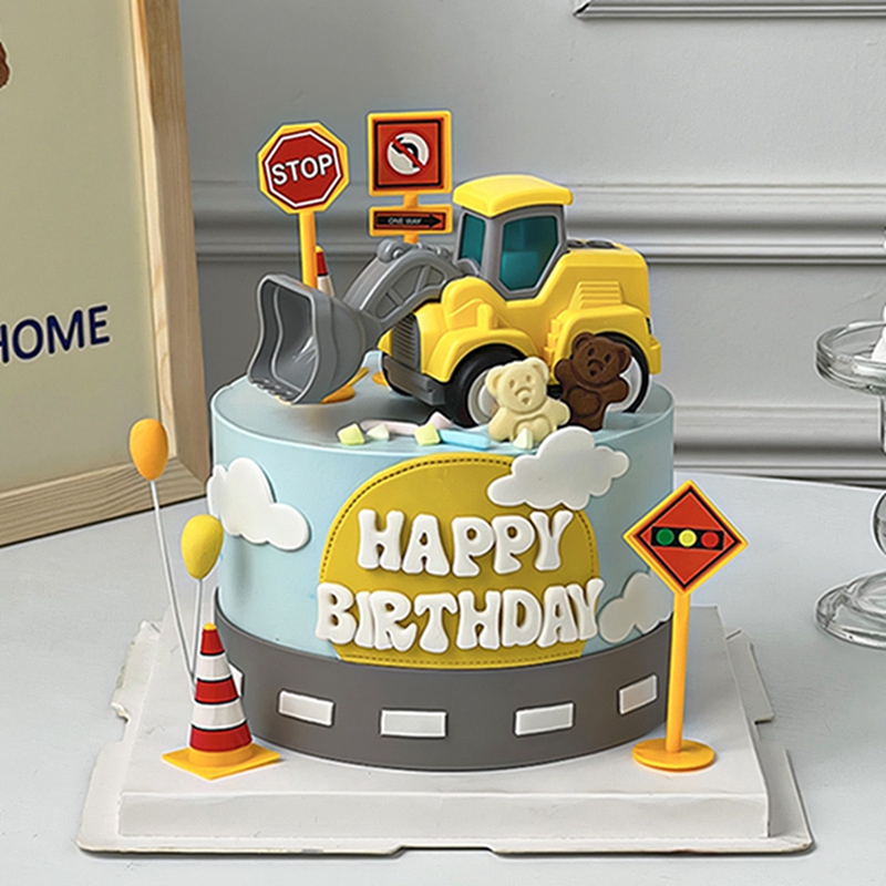 Construction Cake Toppers Birt - огляд і ціна Kids Outdoor Excavator
