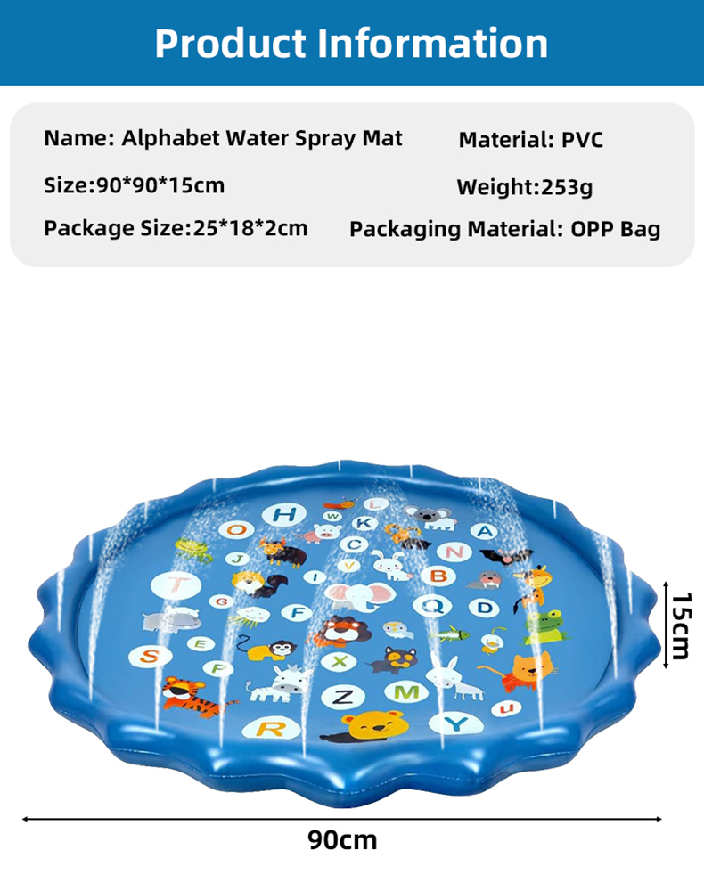 Alphabet Inflatable Water Spri - огляд і ціна Kids Outdoor Water Sprinkler