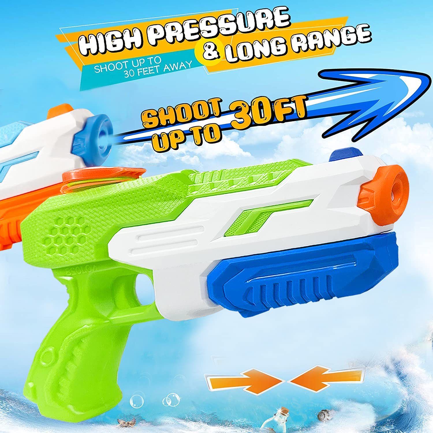 600CC Water Guns Summer Soaker - огляд і ціна Kids Outdoor Yard Toys