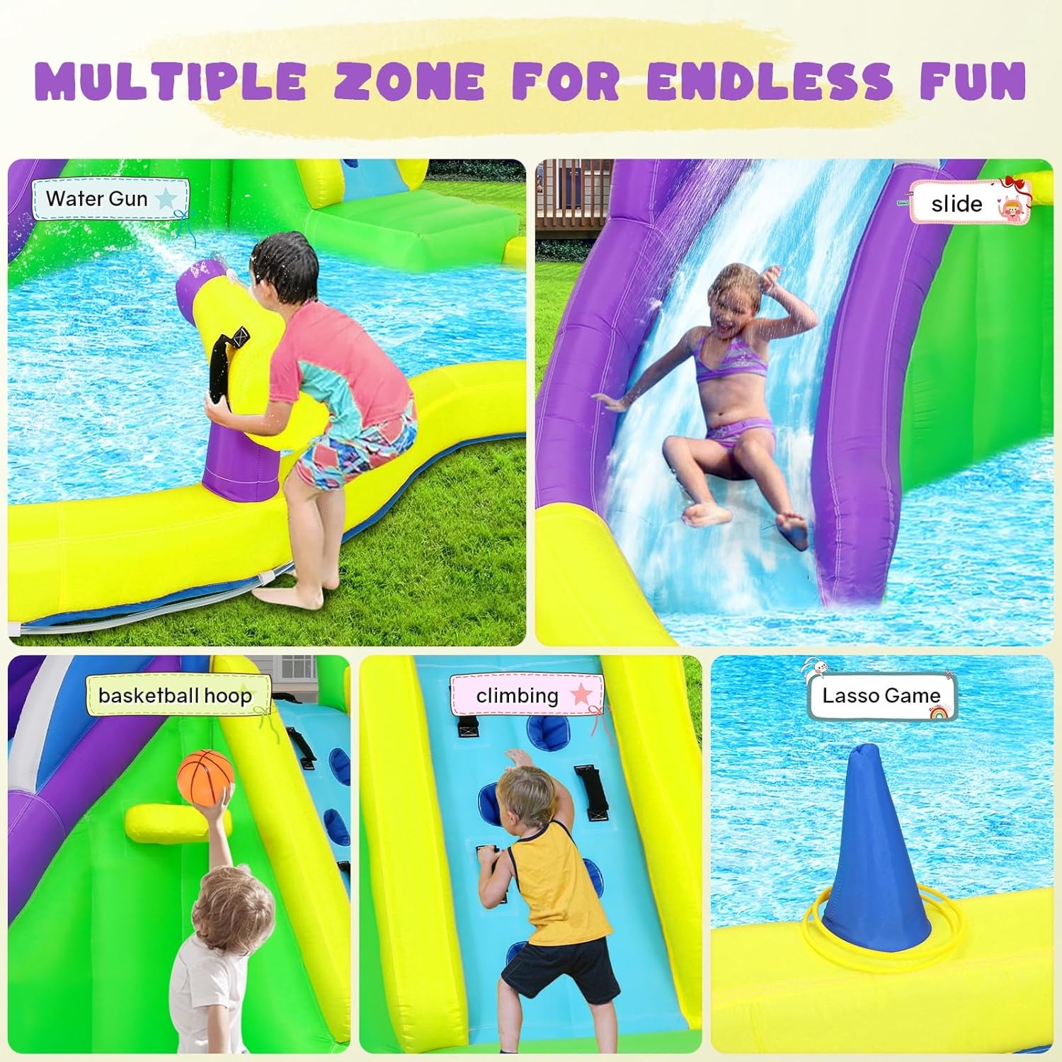 13x14FT Inflatable Bounce Hous - огляд і ціна Kids Outdoor Slide