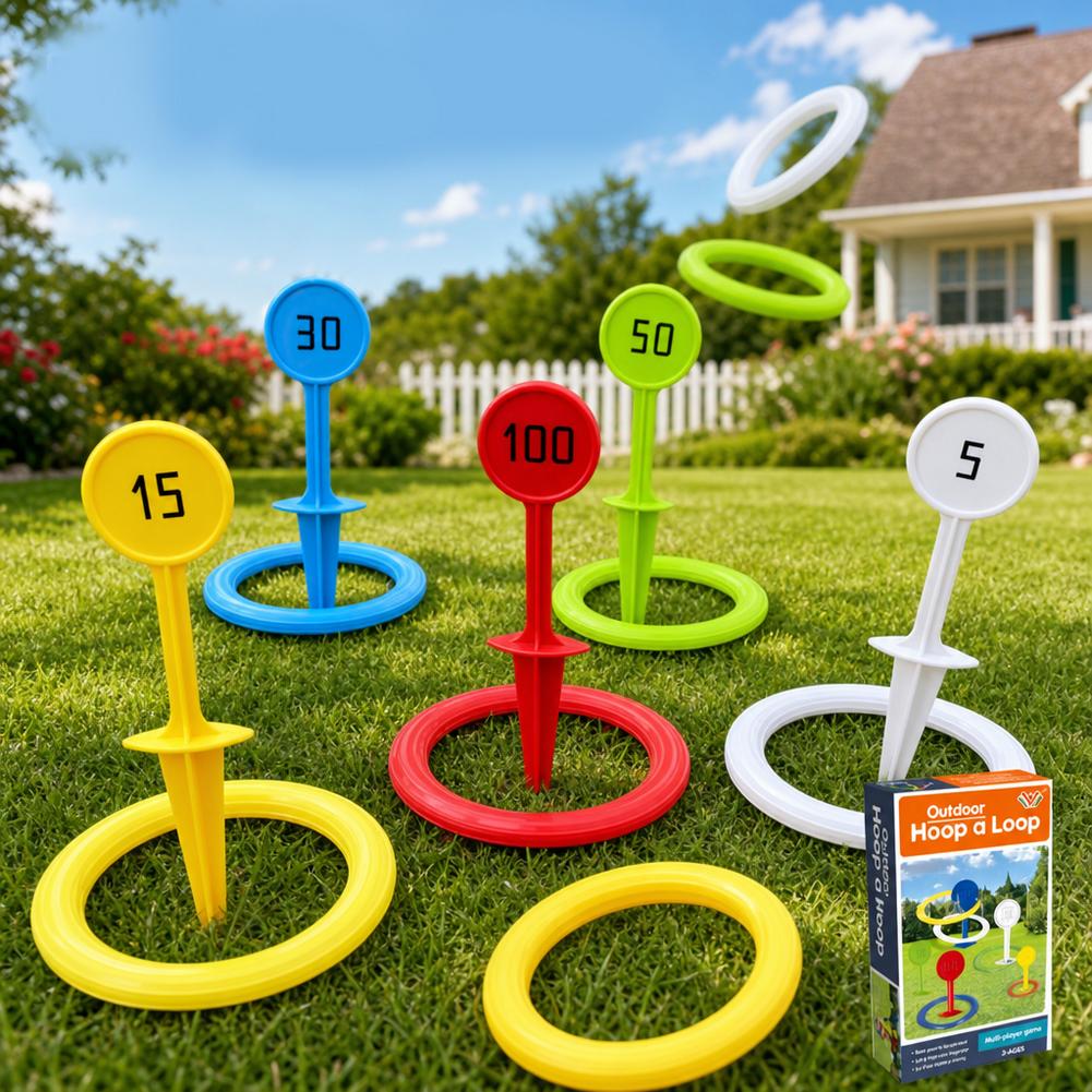 Kids Plastic Ring Toss Game Se - огляд і ціна Kids Outdoor Yard Toys