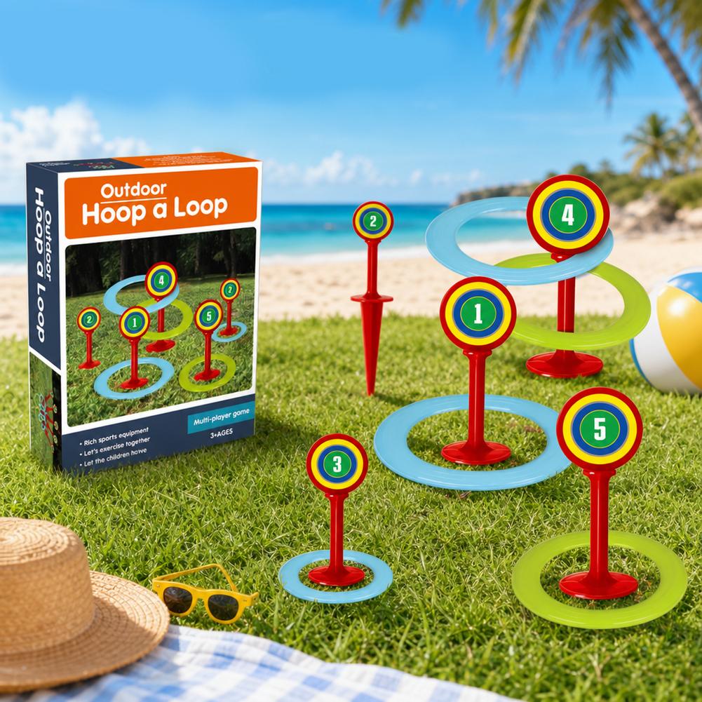 Kids Plastic Ring Toss Game Se - огляд і ціна Kids Outdoor Yard Toys