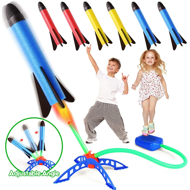Kids Outdoor Rocket Foot Pump  - огляд і ціна Kids Outdoor Jumping Toys