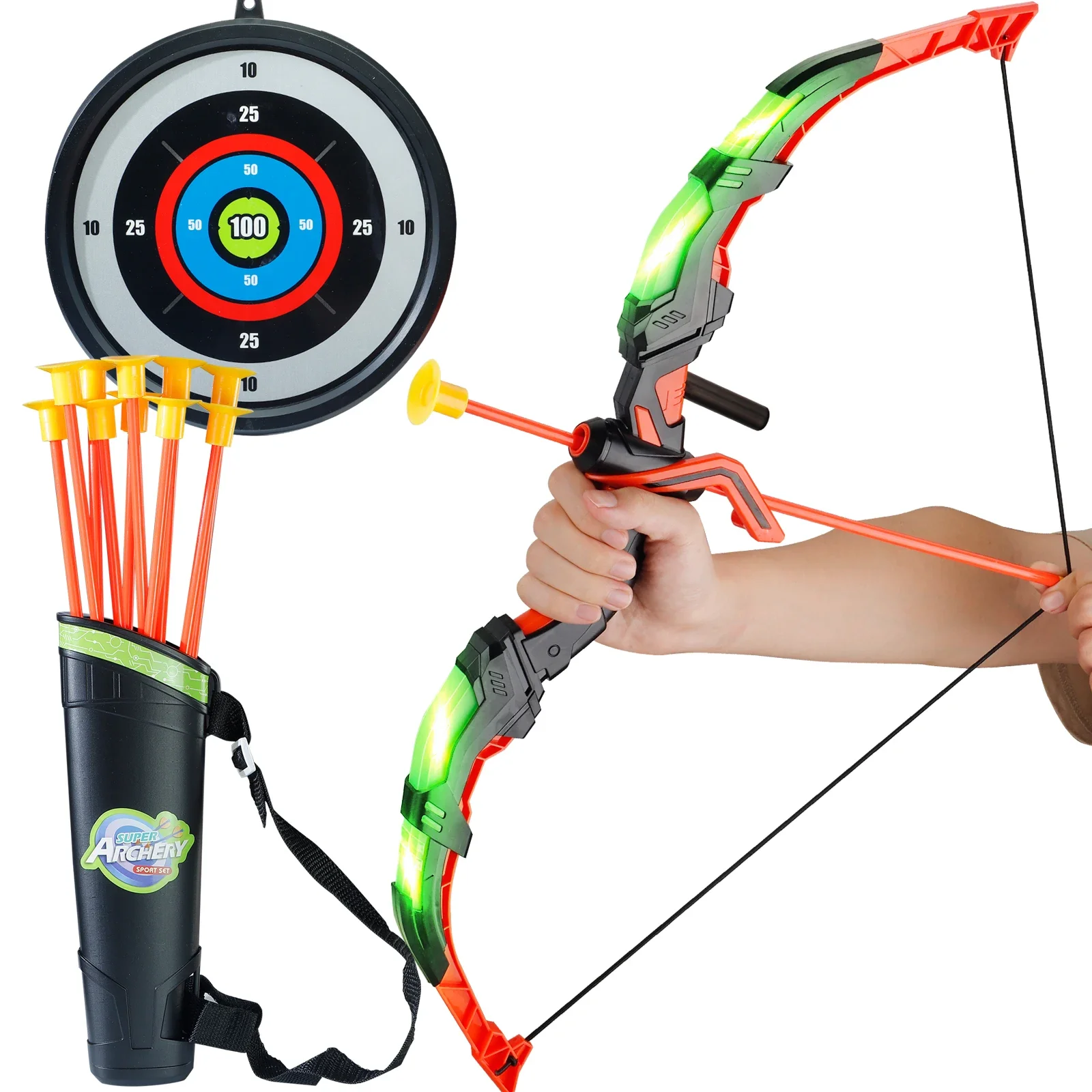 Kids LED Archery Toy Set, Hand - огляд і ціна Kids Outdoor Archery Set