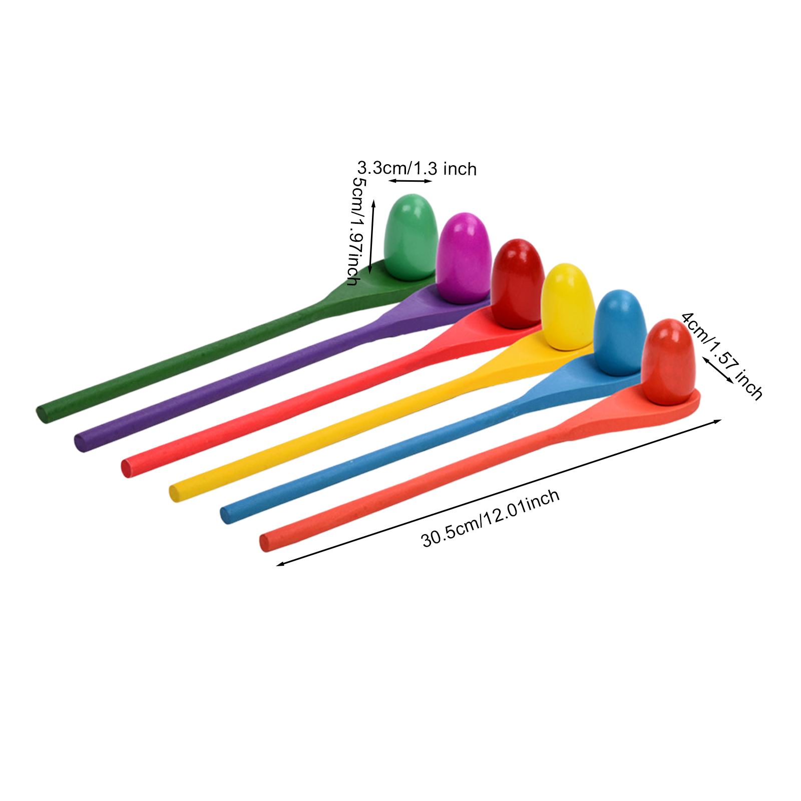 6 Pieces Egg Spoon Race Game H - огляд і ціна Kids Outdoor Yard Toys