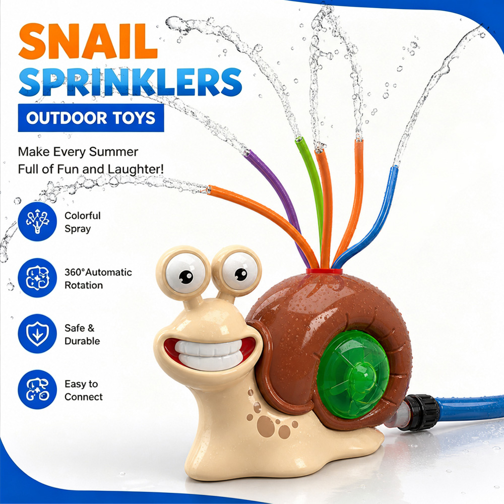 Water Spray Outdoor Toy Snail  - огляд і ціна Kids Outdoor Yard Toys