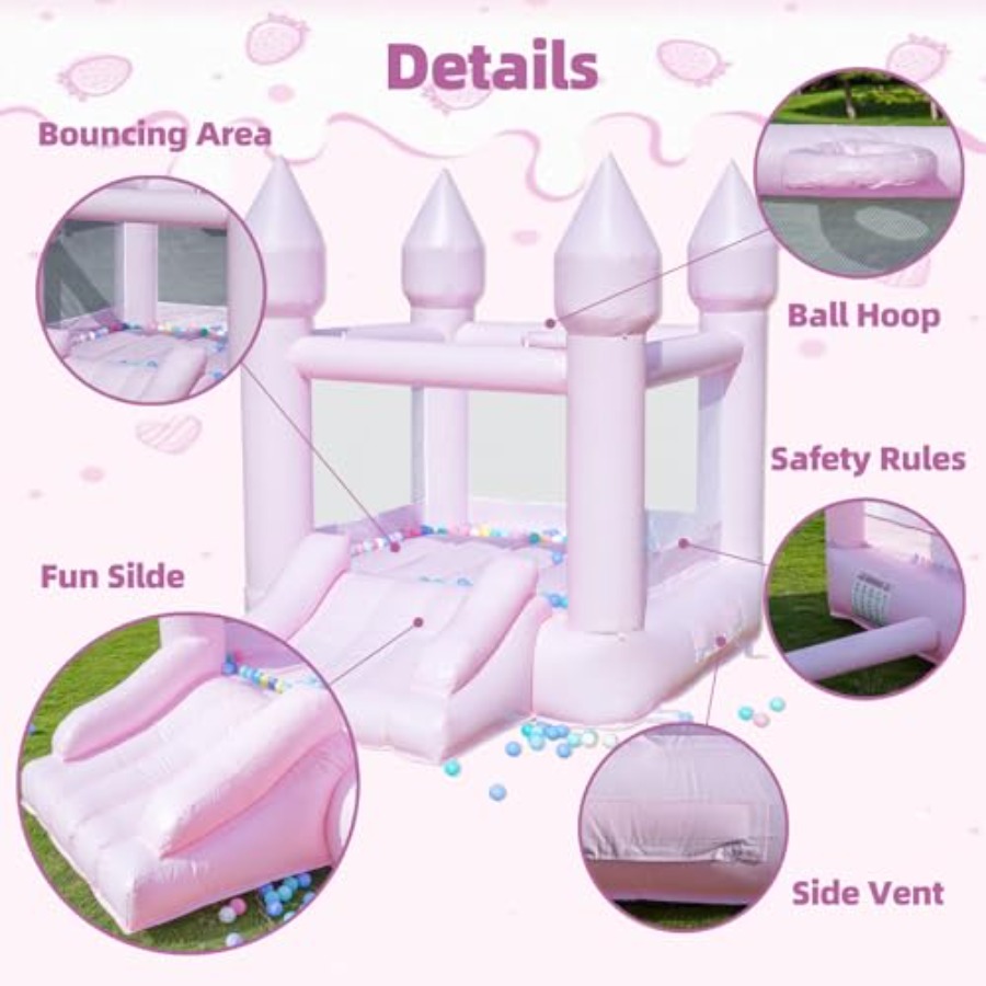 PVC bounce house for kids 3-6  - огляд і ціна Kids Outdoor Slide