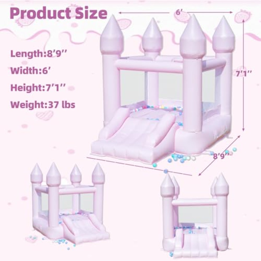 PVC bounce house for kids 3-6  - огляд і ціна Kids Outdoor Slide