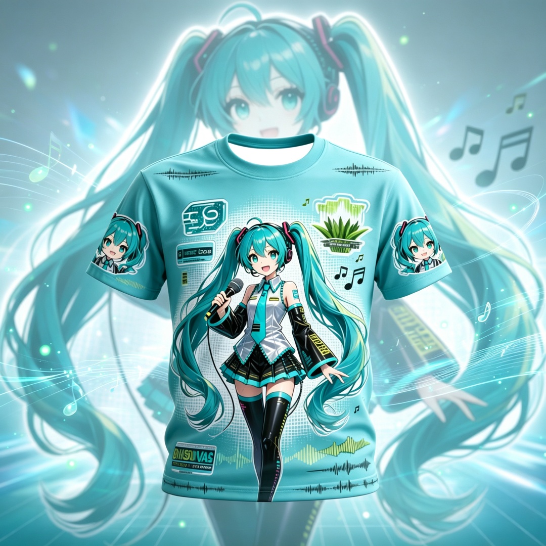 Hatsune Miku Anime Pattern Sum - огляд і ціна Kids Outdoor Outfit