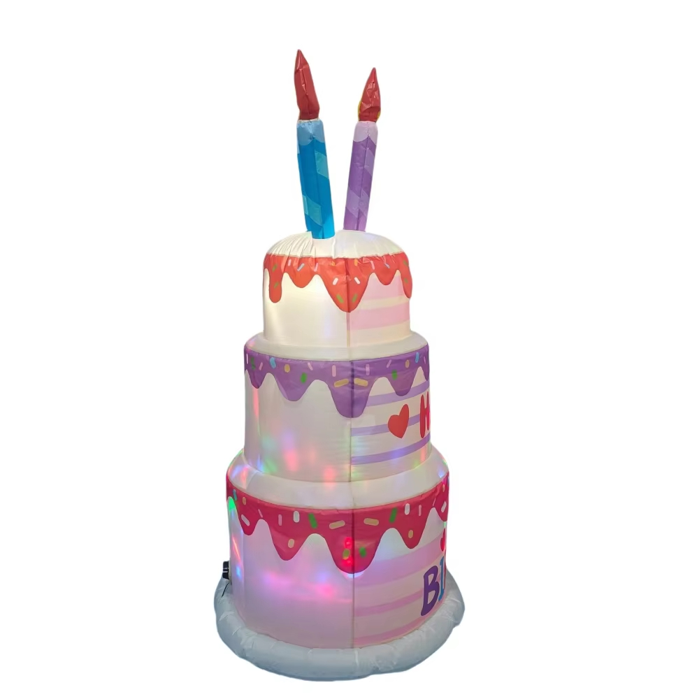 1.8M Inflatable Birthday Cake  - огляд і ціна Kids Outdoor Decor